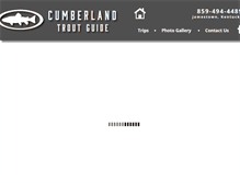 Tablet Screenshot of cumberlandtroutguide.com
